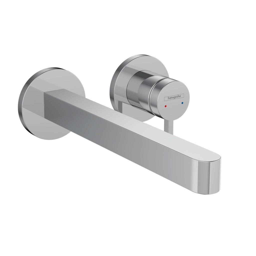 hansgrohe Finoris Basin Mixer Tap for concealed installation wall-mounted with spout 22,8 cm, chrome, 76050000