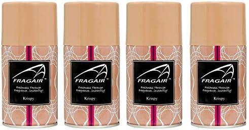 Fragair Air Freshener Refills for Automatic Dispensers Krispy Pack of 4 (250ml Each)