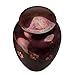 Best Friend Services Pet Urn - Ottillie Paws Legacy Memorial Pet Cremation Urns for Dogs and Cats Ashes Hand Carved Brass Memory Keepsake Urn (Raku, Horizontal, Brass, Medium)