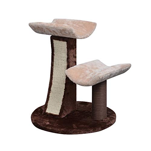 Catry Cat Tree Cradle Bed with Natural Sisal Scratching Posts and