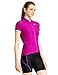 Baleaf Women's Space Dye Short Sleeve Cycling Jersey UPF 30+ Purple Size M