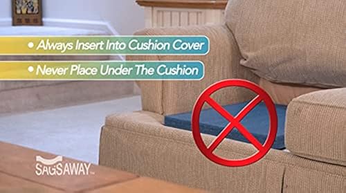 SagsAway XL Piece Thick Cushion Insert Kit for Immediate