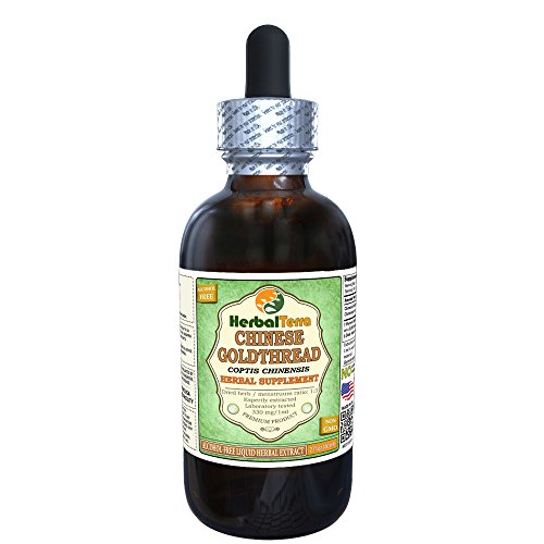 Chinese Goldthread (Coptis Chinensis) Glycerite, Dried Root Alcohol-FREE Liquid Extract 2 oz