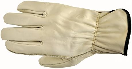 GF Gloves 6003XL-12 Premium Genuine Grain Cowhide Leather Gloves, X-Large, Grey (Pack of 12)