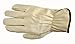 G & F Products 6003L-3 Premium Genuine Grain Cowhide Leather Work Gloves, 3-Pair, Large, Off-White