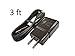 Fast Charger for Samsung Galaxy S9 S9+ S8 S8+ Note 8 9 + 3 Foot Type C USB-C Data Charging Cable - Black QuickCharge 2.0
