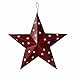 Attraction Design Patriotic Metal Barn Star Wall Decor, 12inch Hanging Country Rustic Metal Star for July 4th Decoration