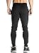 Ouber Men's Fitted Jogger Pants Gym Workout Running Sweatpants with Zipper Bottom (BlackA,M)