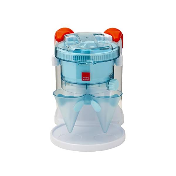 Sensio Home Snow Cone Maker Machine, Crushed Ice, Slushie Cocktail Maker- Kid Friendly Shaved Ice Machine with 2…