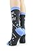 Foot Traffic Womens Professional I Call The Shots Socks, Blue/Grey (Size 4-10)