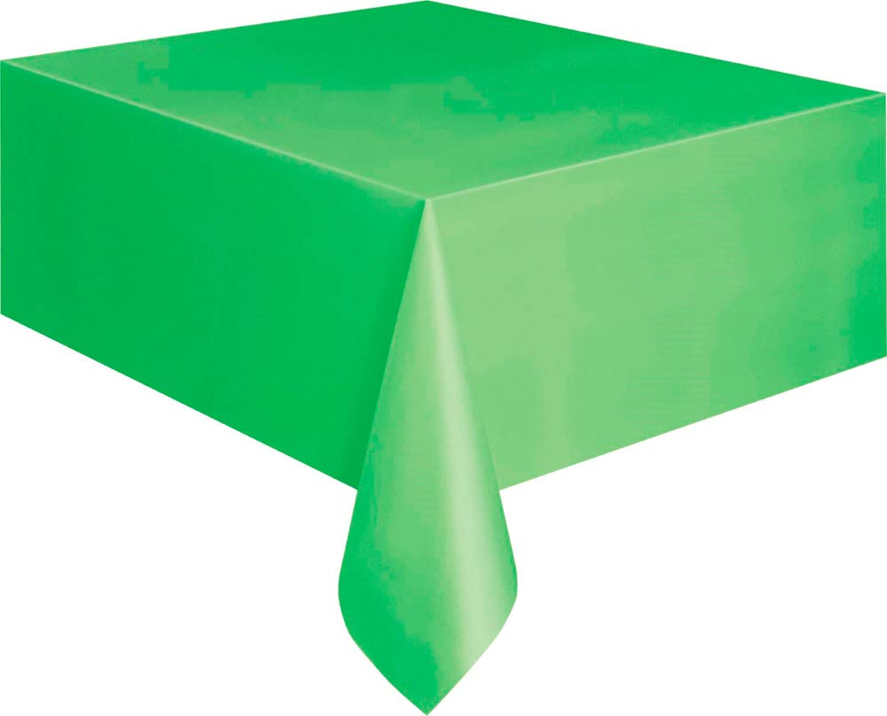 Unique Industries 5098 Lime Green Plastic Tablecloth, 108