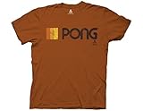 Ripple Junction Atari Pong Logo Adult T-Shirt Large Dark Orange