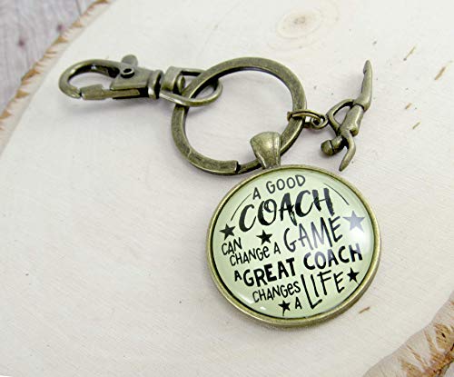 Swim Coaching Keychain A Great Coach Changes A Life Quote Thank You Swimming Instructor Appreciation Gifts - Thumbnail 4