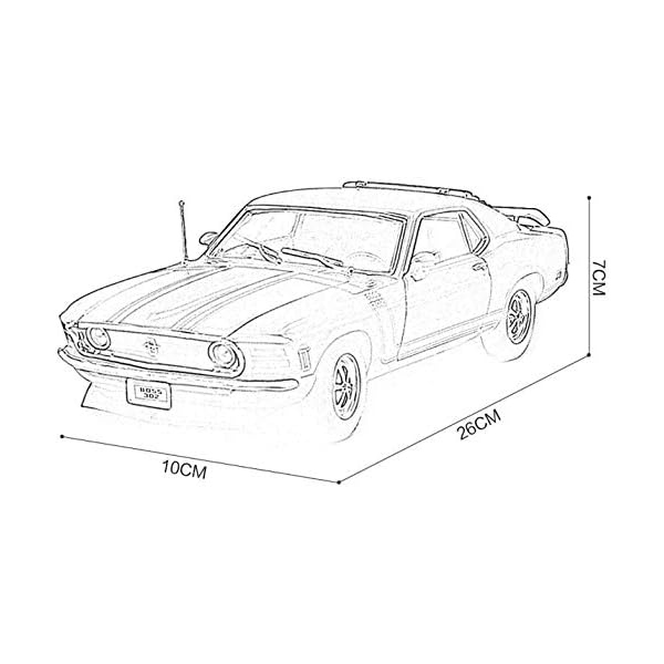NYDZDM Modellauto 1:18 Simulation Legierung Druckguss 1970 Ford Mustang Boss Spielzeug Zubehör Sportwagen Kollektion… – Bild 7