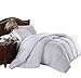 Royal Hotel Bedding 300 Thread Count Queen Size Down-Alternative Comforter, Overfilled Comforter, Duvet Insert 100% Cotton Shell - 100% Down-Alternative Fill, 750FP - 70OZ - White Solid, Queen
