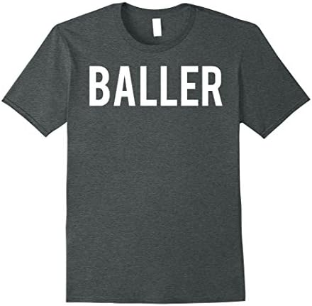 Men's Baller T Shirt Cool balling funny money cash ball cheap tee XL Dark Heather