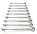 GEARWRENCH 9 Pc. 12 Point XL X-Beam Ratcheting Combination Wrench Set, SAE - 85898