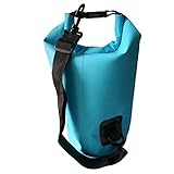 Roll Top Dry Bag - Waterproof Bag for Kayaking, Swimming, Boating, Camping, and the Beach - Air Tight (Blue, 10 Liter)