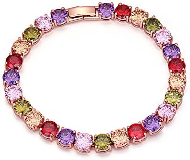 MALANDA Brand new design Colorful zircon Bangle Bracelets for womens jewelry