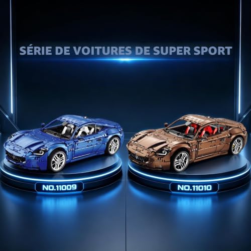 Reobrix Sports Car Building Block Set for Adults, Racing Vehicle 1:8 Building Kit for Adults, 11010, 5480 Pieces, Ages 14+