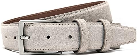 Thick Suede Leather Belt for Men Casual Dress Belts