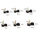 STARVAST High Heel Tips Caps High Heel Shoe Replacement Tips Dowel Lifts Stiletto Repair Heel Caps Kit Pin Taps with Storage Box (Black, 8, 9, 10 mm, 6 Sizes - 12 Pairs)