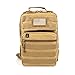 Army Tactical Backpack Molle | Sling Back Pack | Best Military Survival Gear for Men and Women - Range Shoulder Sling Bags - Small One Strap Bag for Hiking - Tan