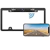 License Plate WiFi Backup Camera – IP69 Waterproof Night Vision License Plate Frame Camera for Cars, Trucks, Vans…