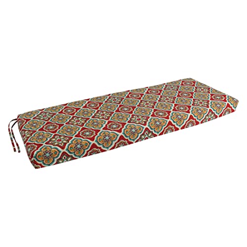 Blazing Needles Outdoor Bench Cushion, 54" x 19", Adonis Jewel 1 Count