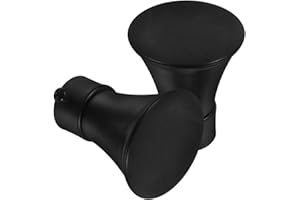 Angoily 2pcs Decor Home Rod Accessories Finials Windows Replacement DIY Table -Curtain Rods Window Black for Ceiling Ends Metal Lamp Cap - Decorative End Caps for 28mm Diameter Curtain Rods