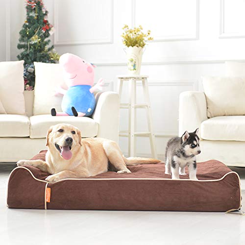 Laifug Orthopedic Memory Foam Extra Large Dog Bed Pillow(50"x36"x10