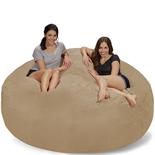 Chill sack bean bag chair: giant 7  memory foam furnitu…