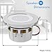 Pyle 4″ Pair Bluetooth Flush Mount In-wall In-ceiling 2-Way Home Speaker System Built-in LED Lights Aluminum Housing Spring Clips Polypropylene Cone & Tweeter 4 Ch Amplifier 320 Watts (PDIC4CBTL4B)thumb 4