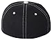 Flexfit 6386 Contrast Color Stitched Cap Black/Stone L/XL