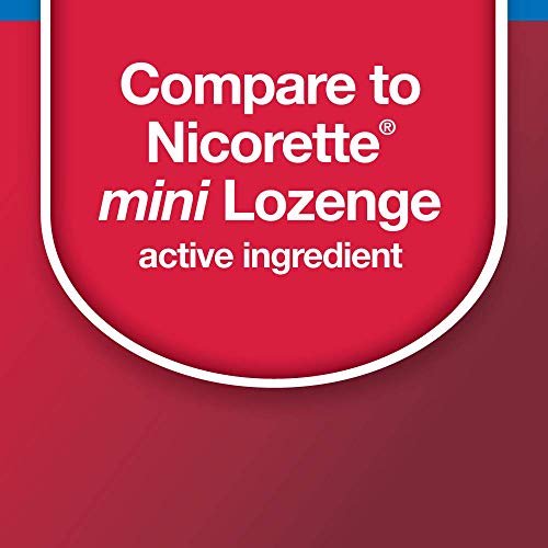 Basic Care Nicotine Mini Lozenge, Stop Smoking Aid, Nicotine Polacrilex 2 mg (Nicotine), Cherry Ice Flavor, 27Count, 27 Count
