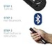 DE Selfie Stick, Bluetooth, for iPhone 6, iPhone 6 Plus, iPhone 5 5s 5c, iOS, Android, Samsung Galaxy, and smartphones with built-in Remote Shutter Button (In Retail Packaging) by DE