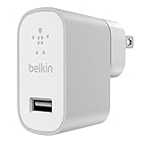 Belkin MIXIT Metallic Micro USB Home and Wall Charger (2.4 Amp / 12 Watt), Silver