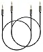 FosPower Audio Cable 15 FT (2 Pack), Stereo Audio 3.5mm Auxiliary Short Cord Male to Male Aux Cable for Car, Apple iPhone, iPod, iPad, Samsung Galaxy, HTC, LG, Google Pixel, Tablet & More