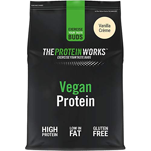 Vegan-Protein-Powder-100-Plant-Based-Natural-Gluten-Free-Zero-Cruelty-Low-Fat-Shake-THE-PROTEIN-WORKS-Vanilla-Creme-500-g