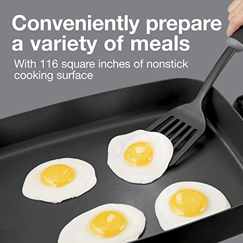 Proctor Silex Electric Skillet with Lid, 116 sq. in. Nonstick Cooking