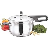 Vinod 1.5L Splendid Plus Handi Stainless Steel Pressure Cooker, 1.5-Liter