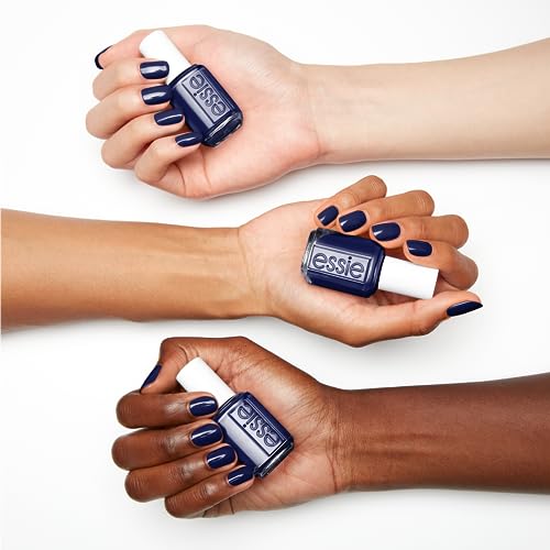 essie Salon-Quality Nail Polish, Vegan, Fall 2023, Dark Blue, Step Out of Line, 0.46 fl oz - Image 2