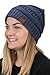 Funky Junque H-6800-1173 Marled Ribbed Beanie - Two Tone - Blue/Denim