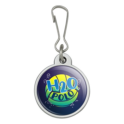 Water Polo Ball H2O Jacket Handbag Purse Luggage Backpack Zipper Pull Charm