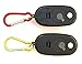 【2 Pack】Elecrainbow Magnetic Pocket Key Chain Flashlight/ COB Super Brightness with Carabiner, Red & Yellow