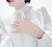 P.phoebus Yellow Gold White Pearl Vintage Crystal Rhinestone Swarovski Pendant Charms Rings Bracelet Set Sterling Silver Bangle For Women Girls (bracelet)