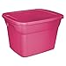 Case of 8 Sterilite 18 Gallon Tote Box In Fuchsia Burst