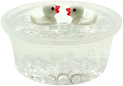 Softmusic Slime & Putty Toys,DIY Duck Fluffy Foam Crystal Slime Putty Scented Clay Kids Adults Toy Stress Relieve - White