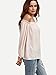 SheIn Women's Off The Shoulder Long Sleeve loose Top Blouse - Pink Medium