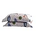 BuLuTu Cotton Space Rocket Print Bed Pillowcases Set of 2 Queen White Universe Adventure Theme Star Kids Pillow Covers Decorative Standard for Boys Girls Envelope Closure End (2 Pieces,20